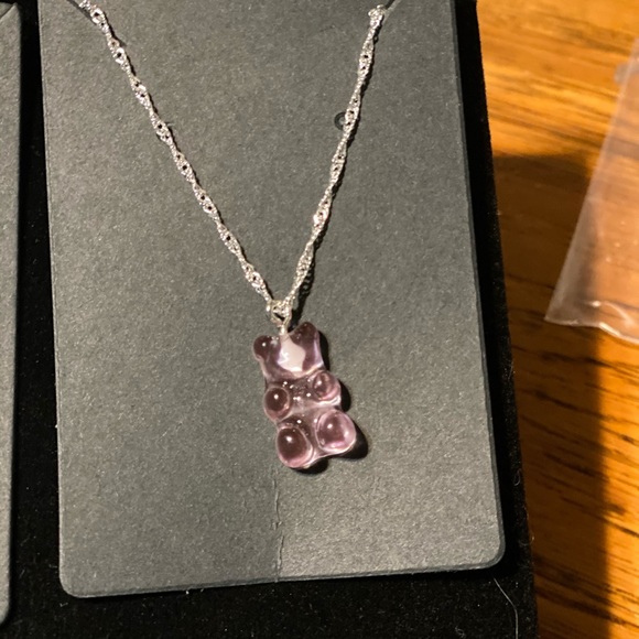 Silver plated gummy bear necklaces - Picture 6 of 8